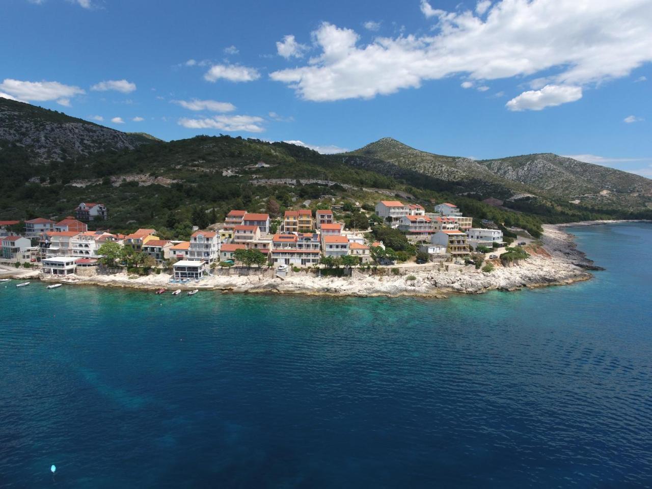 Luxury Bellavista Amazing Sea Holidays With Private Beach & Parking Milna  Exteriér fotografie
