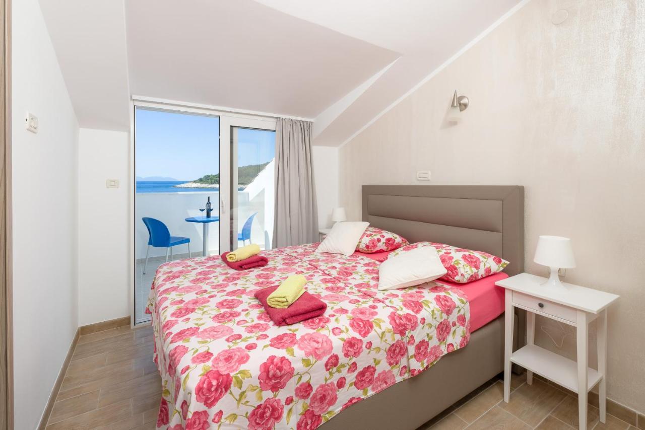 Luxury Bellavista Amazing Sea Holidays With Private Beach & Parking Milna  Exteriér fotografie