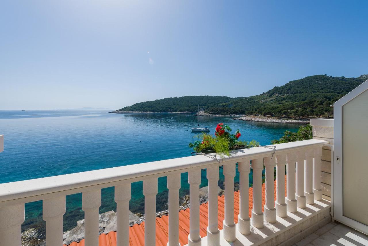 Luxury Bellavista Amazing Sea Holidays With Private Beach & Parking Milna  Exteriér fotografie