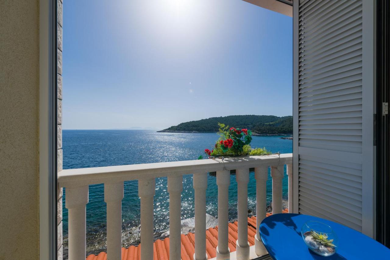 Luxury Bellavista Amazing Sea Holidays With Private Beach & Parking Milna  Exteriér fotografie